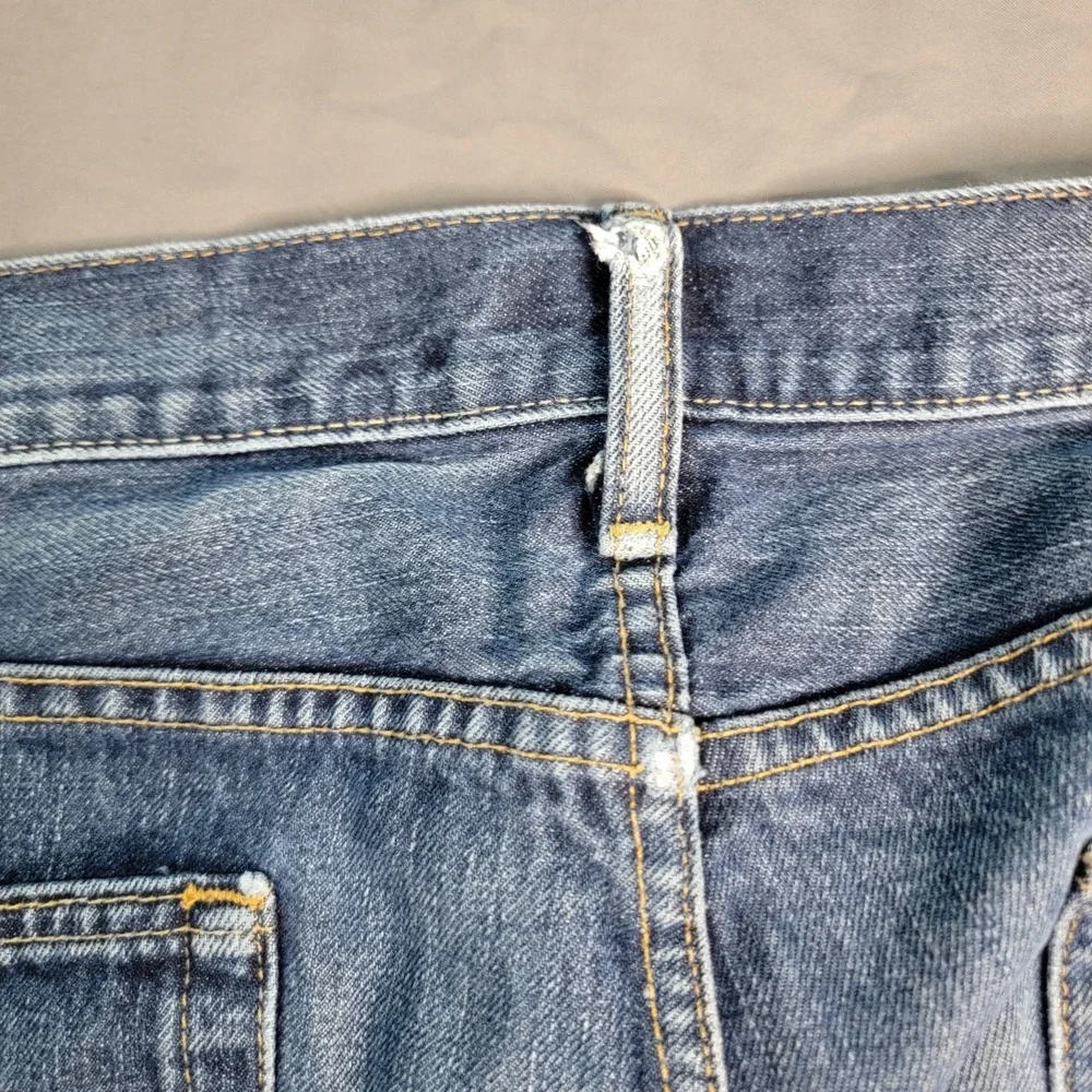 Polo Ralph Lauren The Varick Slim Straight Jeans Men's 34x34 Blue Distressed